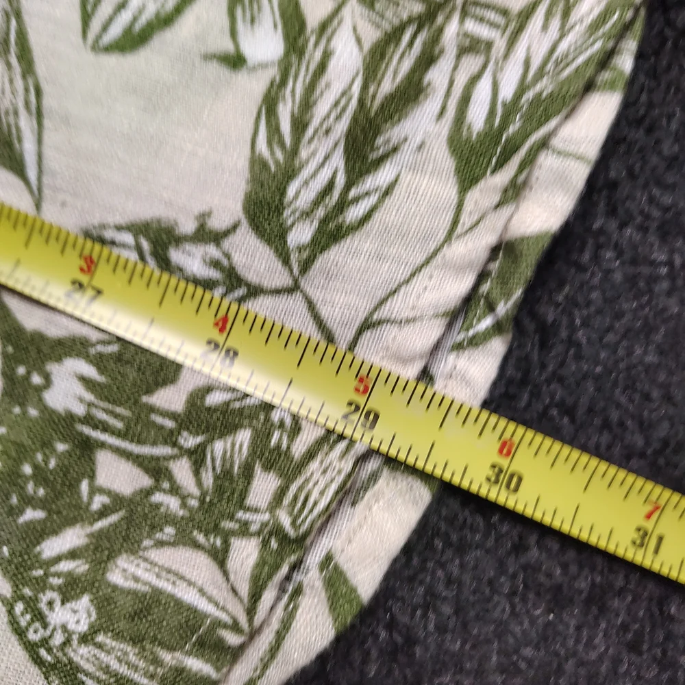 C & C California Shirt Linen Hawiian Tropical Button Front Vintage Men's XL